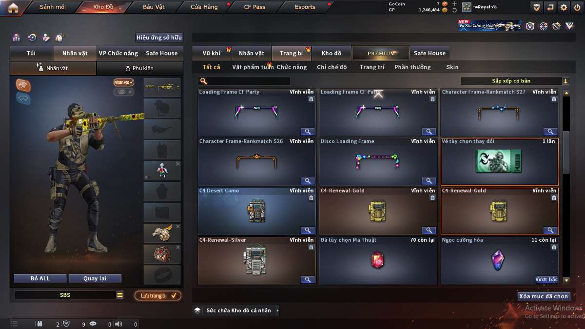 shop acc cf uy tin gia re
